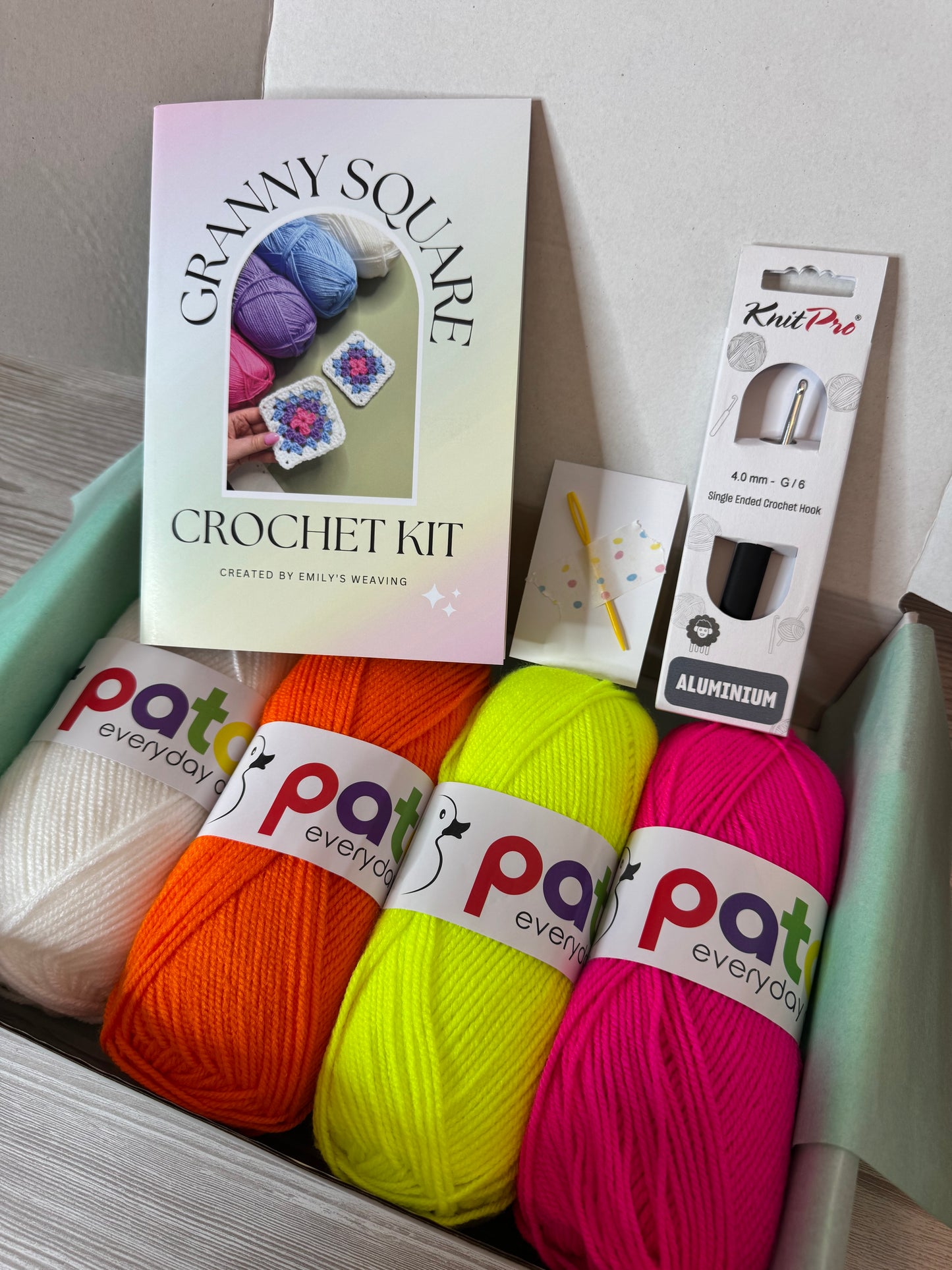 DIY Crochet Granny Square Craft Kit
