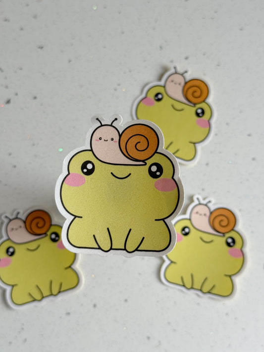 Snail and Froggy Sticker