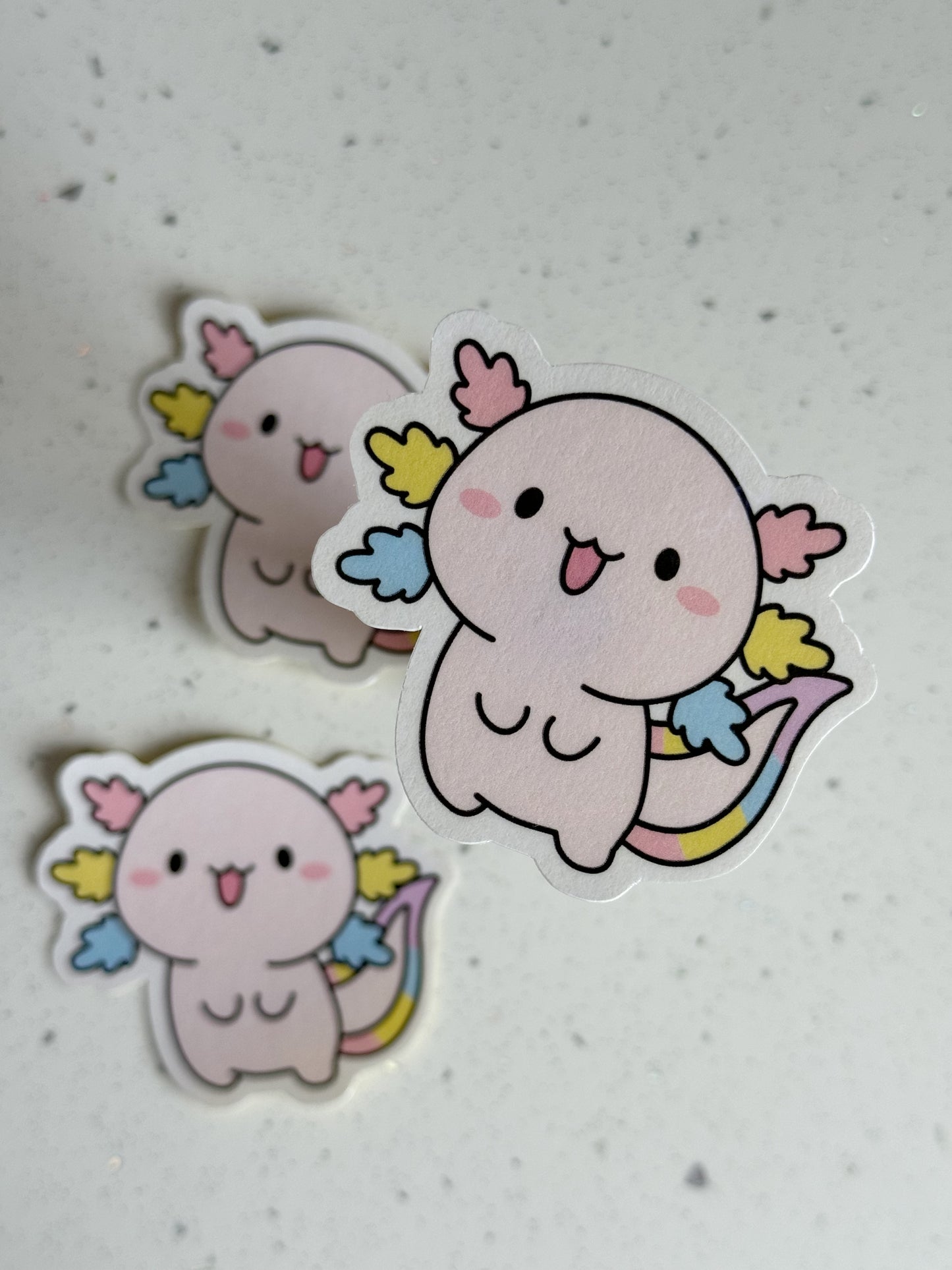 Rainbow Axolotl Sticker #1