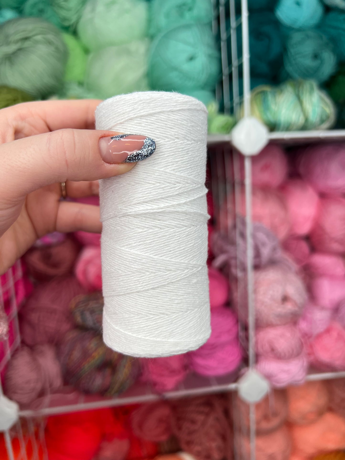 Cotton Warp Thread - White