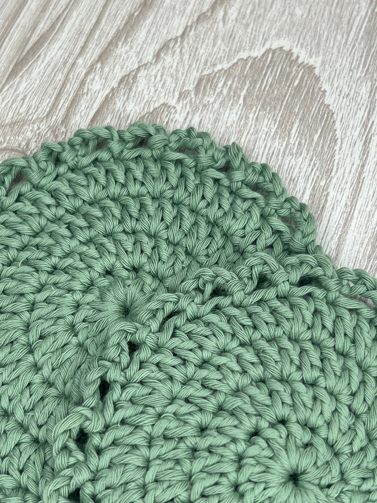 Sage Frilly Coasters - Pack of 2