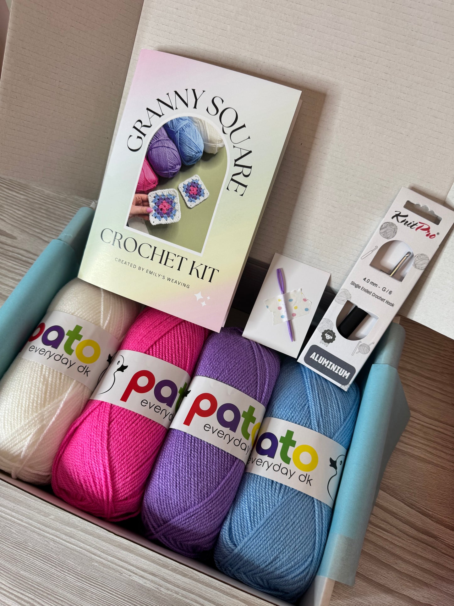DIY Crochet Granny Square Craft Kit