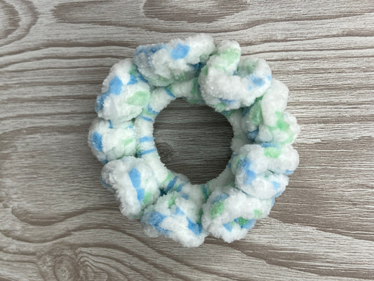 Sea Spray Crochet Scrunchie