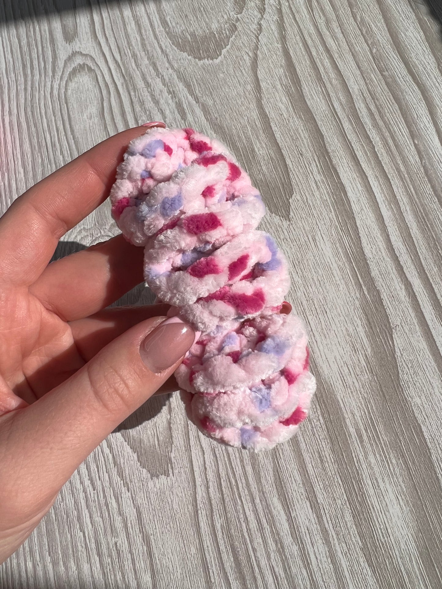 Raspberry Ripple Scrunchie