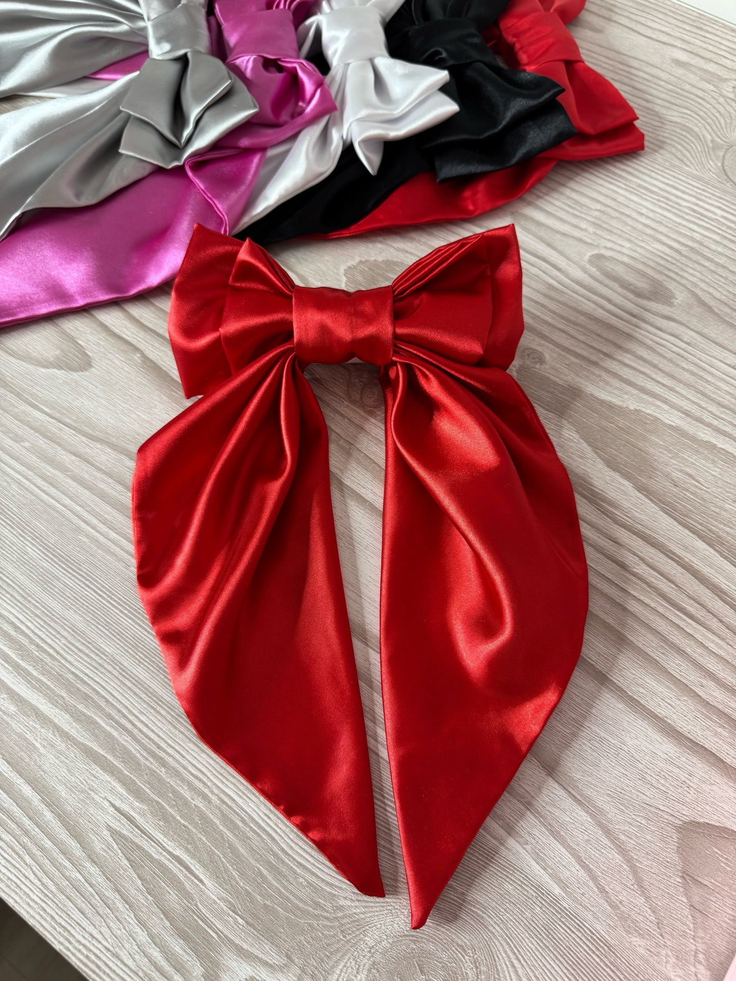 Extra Large Red Silky Bow