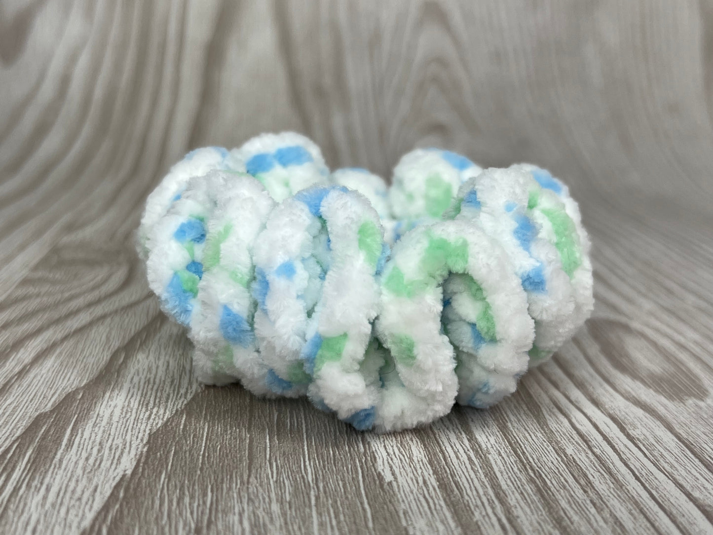 Sea Spray Crochet Scrunchie