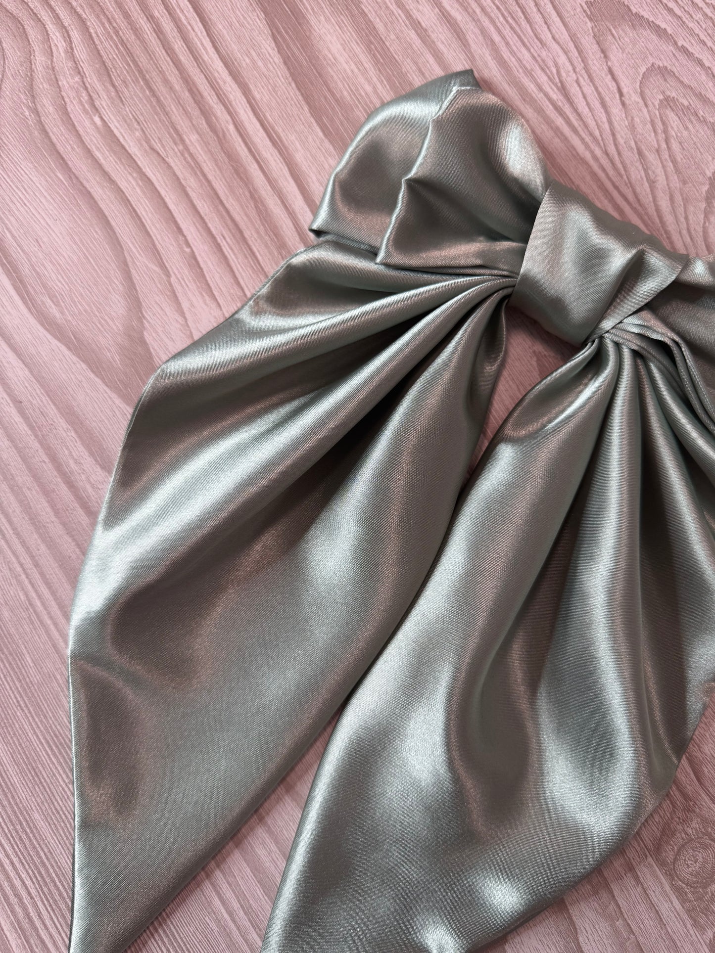 Extra Large Sage Silky Bow