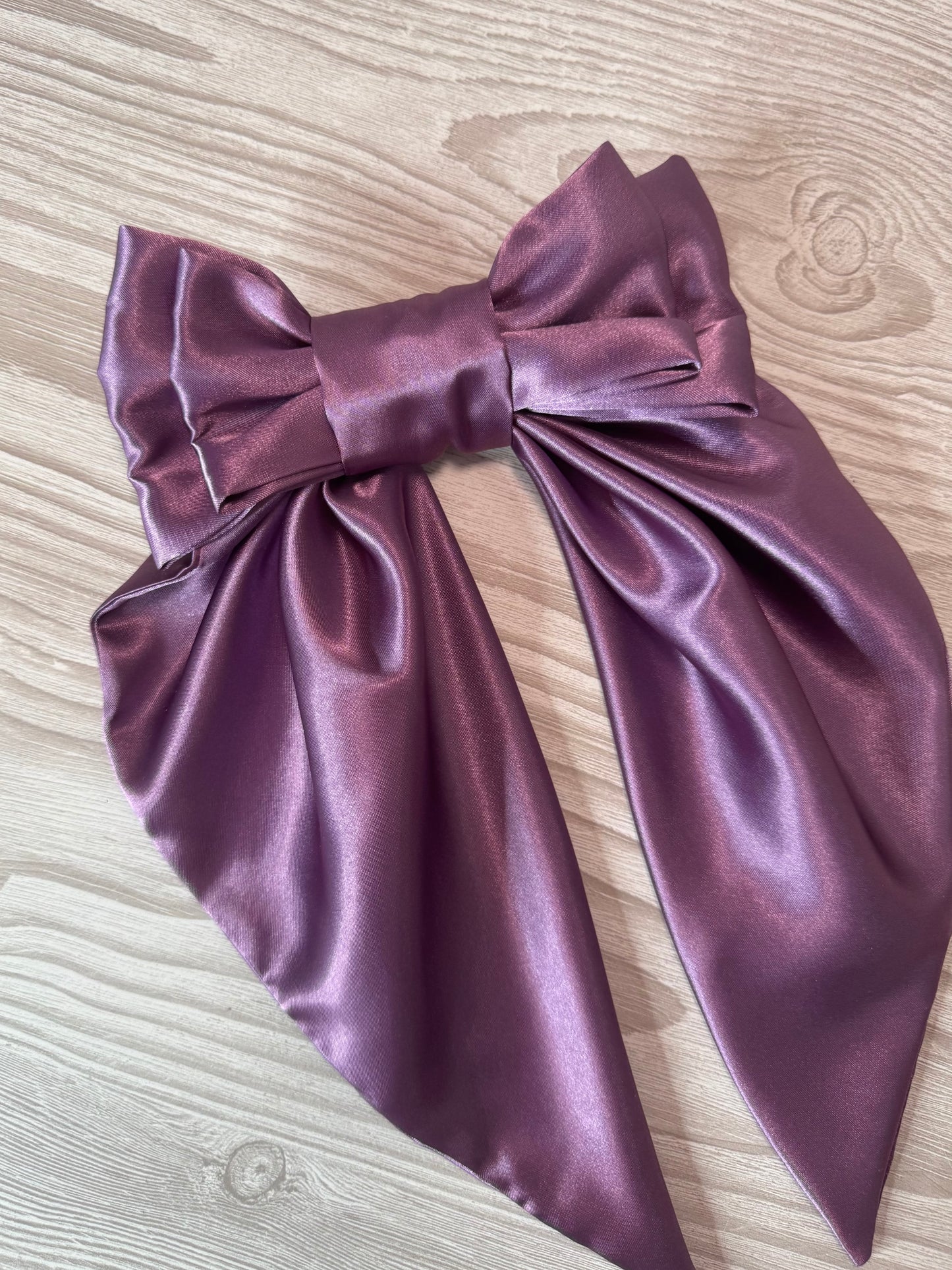 Extra Large Lavender Silky Bow