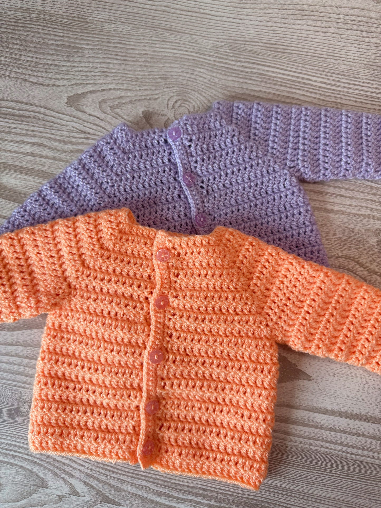 Handmade Crochet Newborn Baby Cardigan