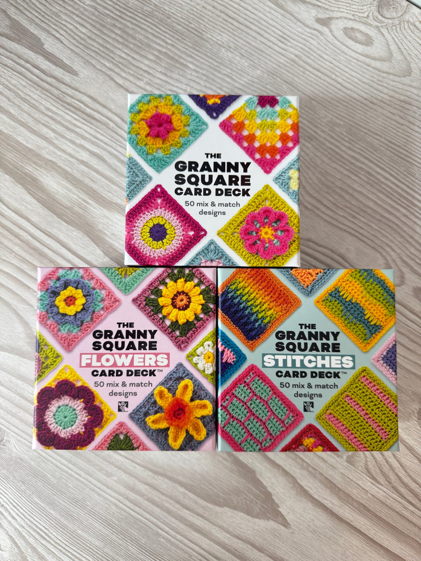 The Granny Square Flowers Card Deck